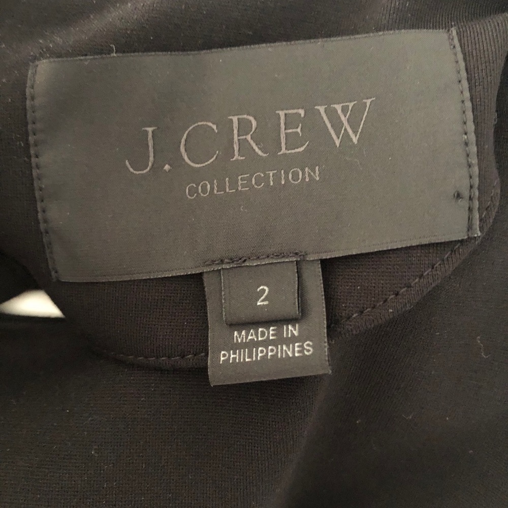 EUC JCrew Collection Paneled Black Eyelet Dress 2 - Picture 7 of 9